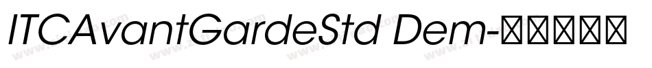 ITCAvantGardeStd Dem字体转换